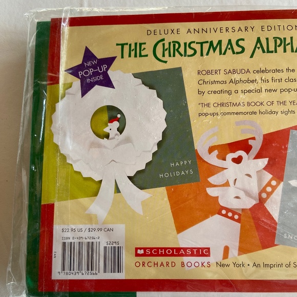 The Christmas Alphabet Deluxe Anniversary. Edition by Robert Sabuda - Picture 4 of 5